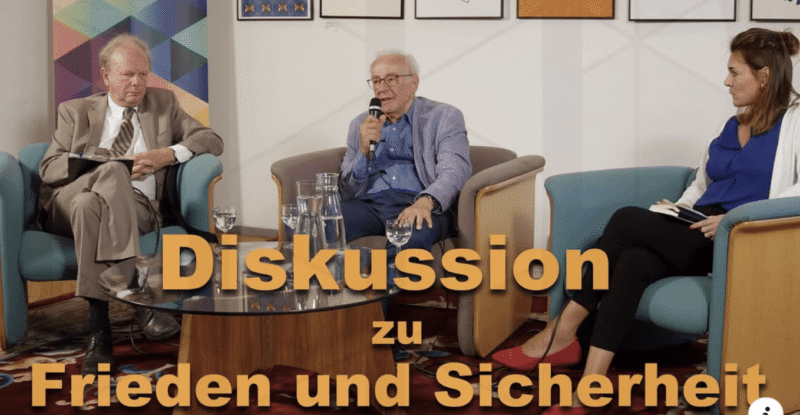 Video Diskussion und Buchpräsentation: "Ideen zum positiven Frieden" von Heinz Gärtner.
